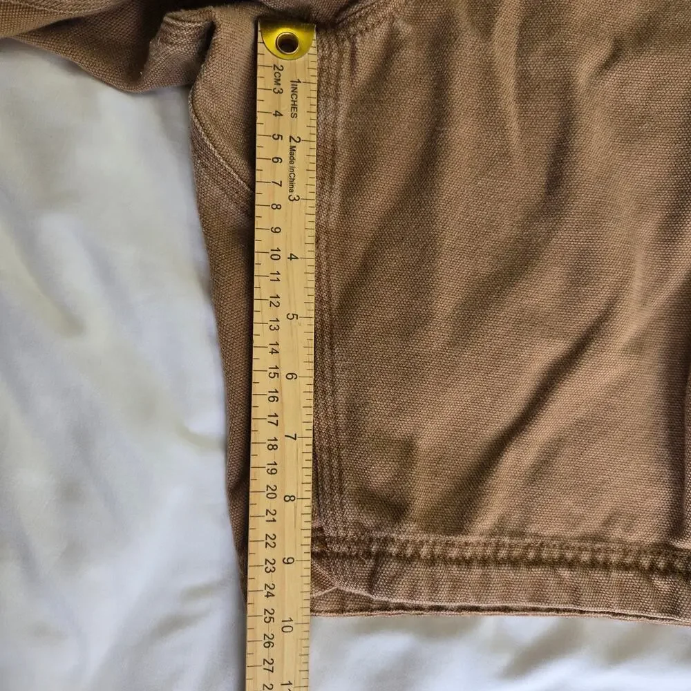 Duluth Trading Co. Men's Cargo Work Shorts – Size 46, 100% Cotton, Tan